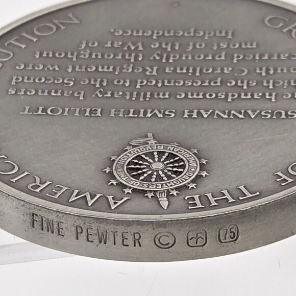 Susannah Smith Elliott The Great Women American Revolution Bicentennial Medals - Picture 3 of 3